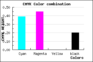 #7C70CC color CMYK mixer