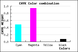 #7C0FEE color CMYK mixer