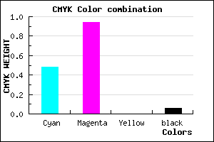 #7C0FEF color CMYK mixer