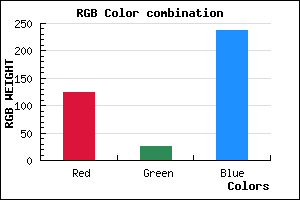 rgb background color #7C19ED mixer