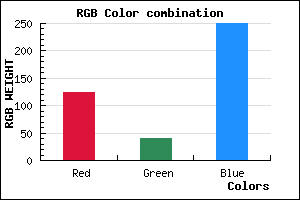 rgb background color #7C29FA mixer