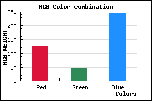 rgb background color #7C30F6 mixer