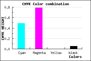 #7C34F2 color CMYK mixer