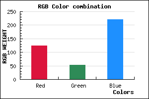 rgb background color #7C35DD mixer