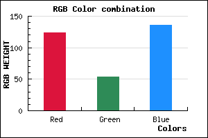 rgb background color #7C3688 mixer