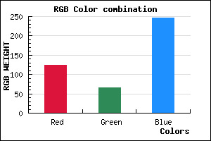 rgb background color #7C42F6 mixer