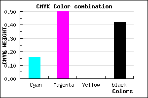 #7C4993 color CMYK mixer