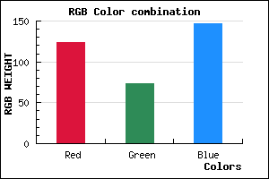 rgb background color #7C4993 mixer
