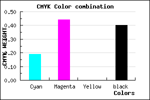 #7C569A color CMYK mixer