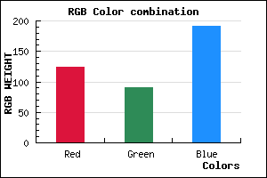 rgb background color #7C5BBF mixer