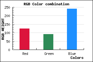 rgb background color #7C5CF0 mixer
