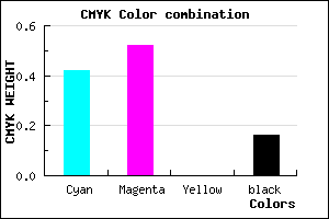 #7D67D7 color CMYK mixer