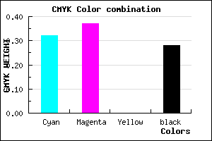 #7D73B7 color CMYK mixer