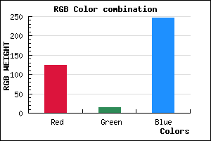 rgb background color #7D0EF6 mixer
