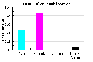 #7D1FEE color CMYK mixer