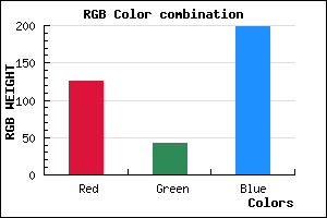 rgb background color #7D2AC6 mixer