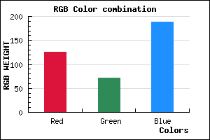 rgb background color #7D48BC mixer