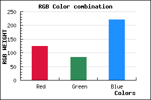 rgb background color #7D54DC mixer