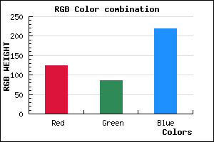 rgb background color #7D55DB mixer