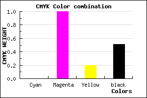 #7E0065 color CMYK mixer