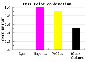 #7E000B color CMYK mixer