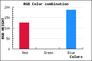 rgb background color #7E00BB mixer