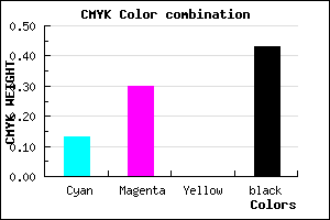#7E6591 color CMYK mixer