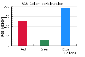 rgb background color #7E1CC0 mixer