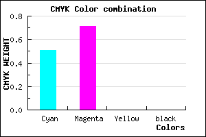 #7E4AFF color CMYK mixer