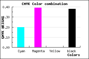 #7E5F9D color CMYK mixer