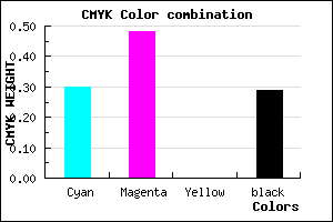 #7E5FB5 color CMYK mixer
