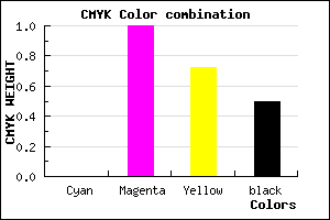#7F0023 color CMYK mixer