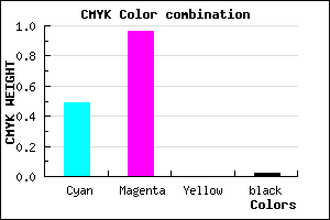 #7F0AFA color CMYK mixer