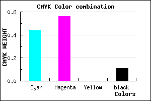 #7F64E4 color CMYK mixer