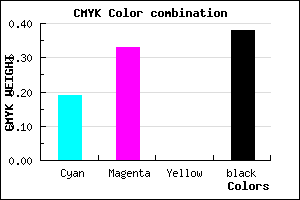 #7F699D color CMYK mixer