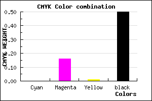 #7F6B7E color CMYK mixer