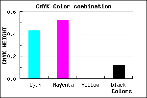 #7F6CE0 color CMYK mixer