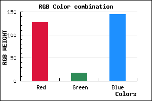 rgb background color #7F1290 mixer