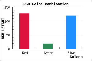 rgb background color #7F1377 mixer