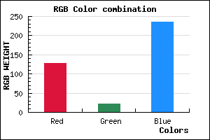 rgb background color #7F16EC mixer