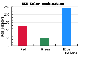 rgb background color #7F2FEF mixer