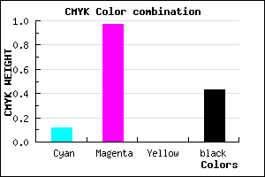 #7F0591 color CMYK mixer