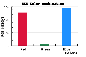 rgb background color #7F0591 mixer