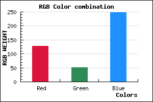 rgb background color #7F34F8 mixer