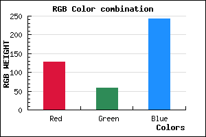 rgb background color #7F3BF3 mixer