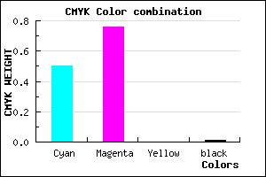 #7F3CFC color CMYK mixer