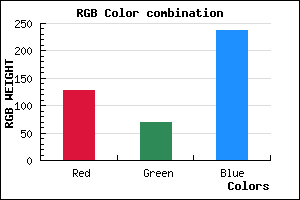 rgb background color #7F45EE mixer