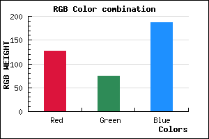 rgb background color #7F4BBB mixer