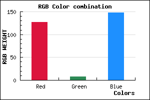 rgb background color #7F0894 mixer