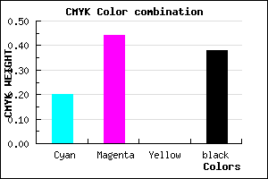 #7F589E color CMYK mixer
